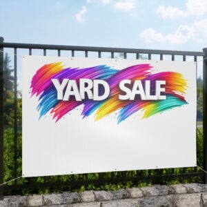 Matte Banner Outdoor Sign - Yard Sale - Image 14