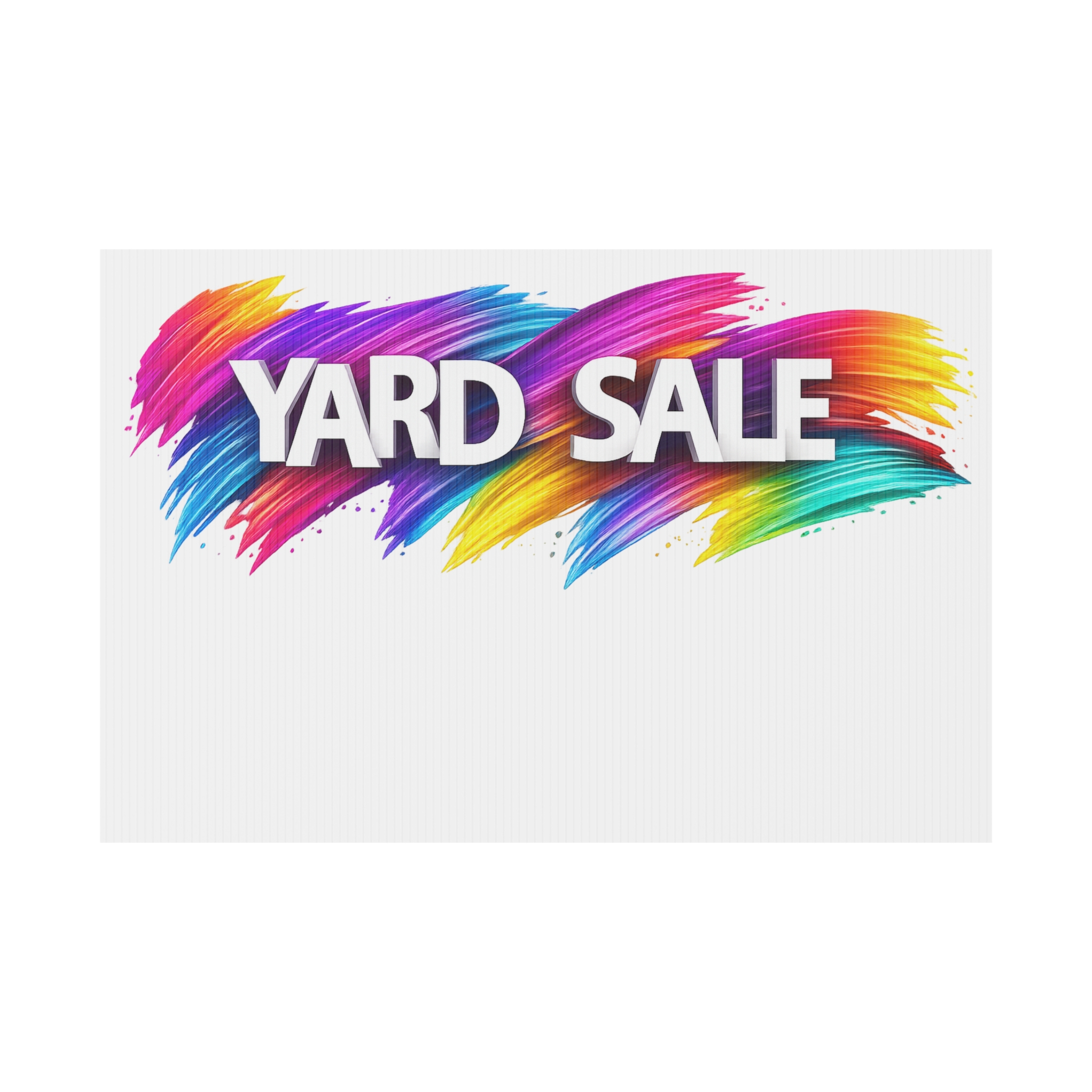 Plastic Lawn Sign - Yard Sale - Image 1