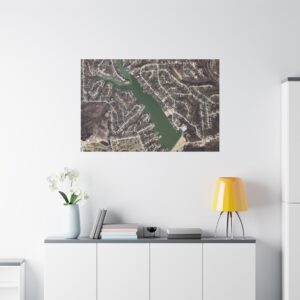 Canvas Wall Art - Aerial Map HVL - Image 7