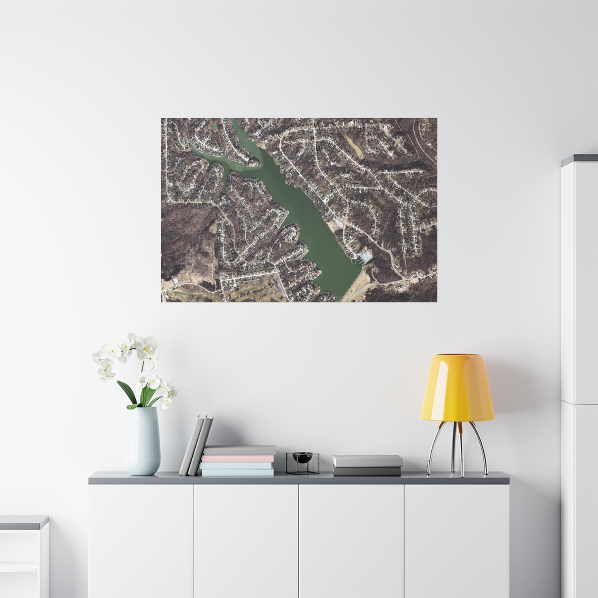 Canvas Wall Art - Aerial Map HVL - Image 7