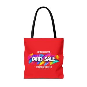 Tote Bag – Yard Sale Treasure Hunter (Light Red)