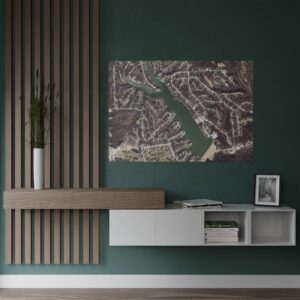 Satin Poster - Aerial Map HVL