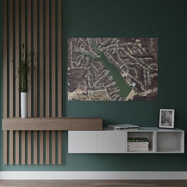 Satin Poster - Aerial Map HVL