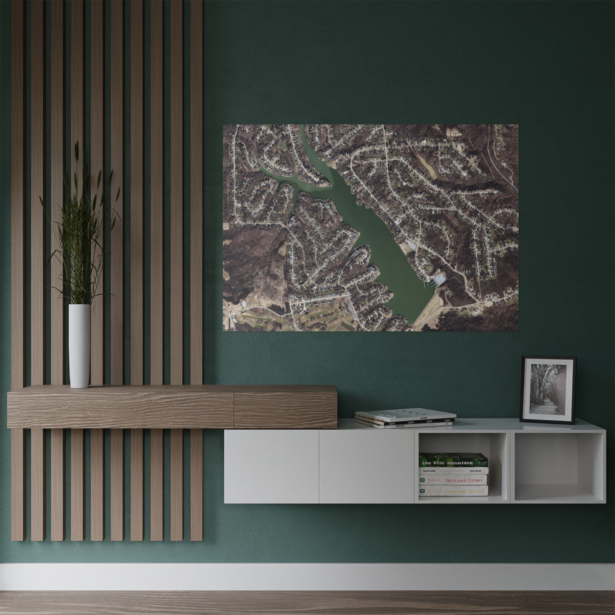 Satin Poster - Aerial Map HVL - Image 1