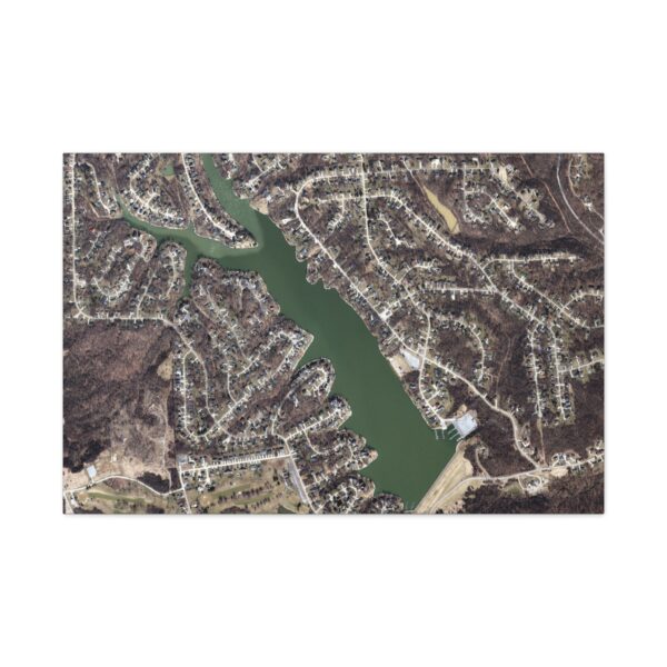Canvas Wall Art - Aerial Map HVL