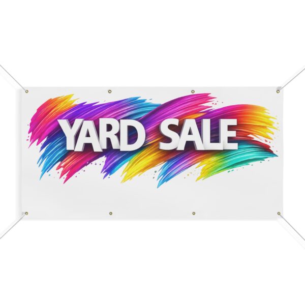 Matte Banner Outdoor Sign - Yard Sale