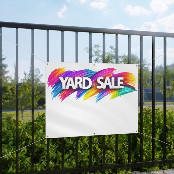 Matte Banner Outdoor Sign - Yard Sale