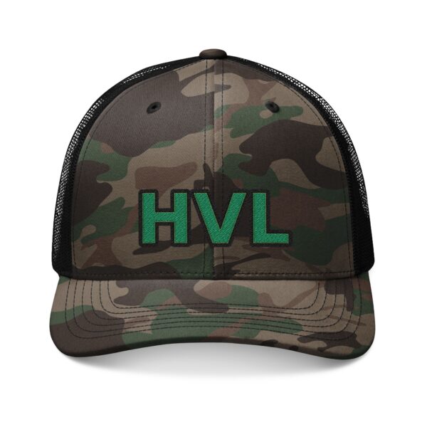 Embroidered Camo Mesh Hat - HVL