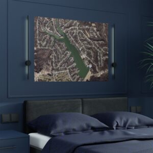 Satin Poster - Aerial Map HVL - Image 3