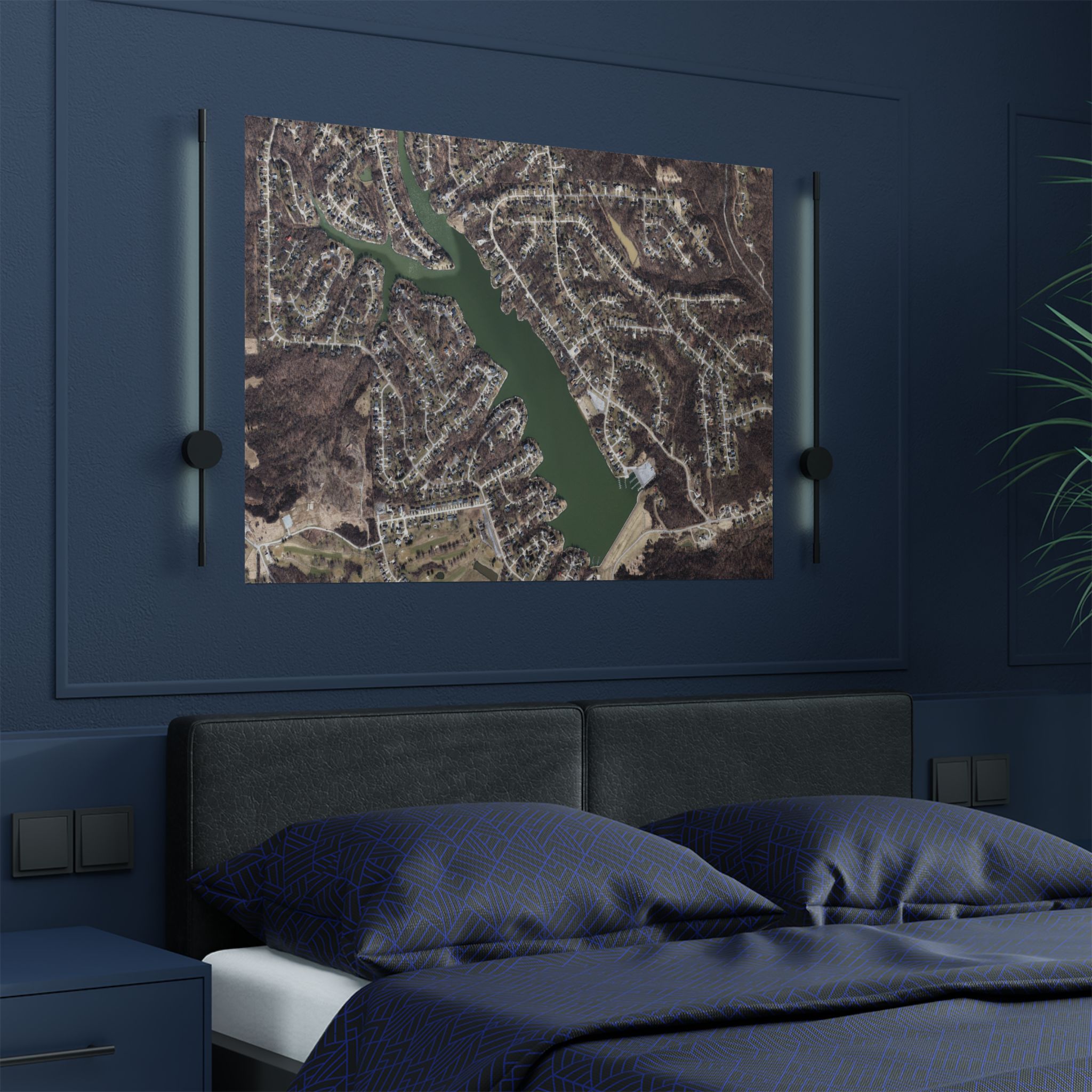 Satin Poster - Aerial Map HVL - Image 3