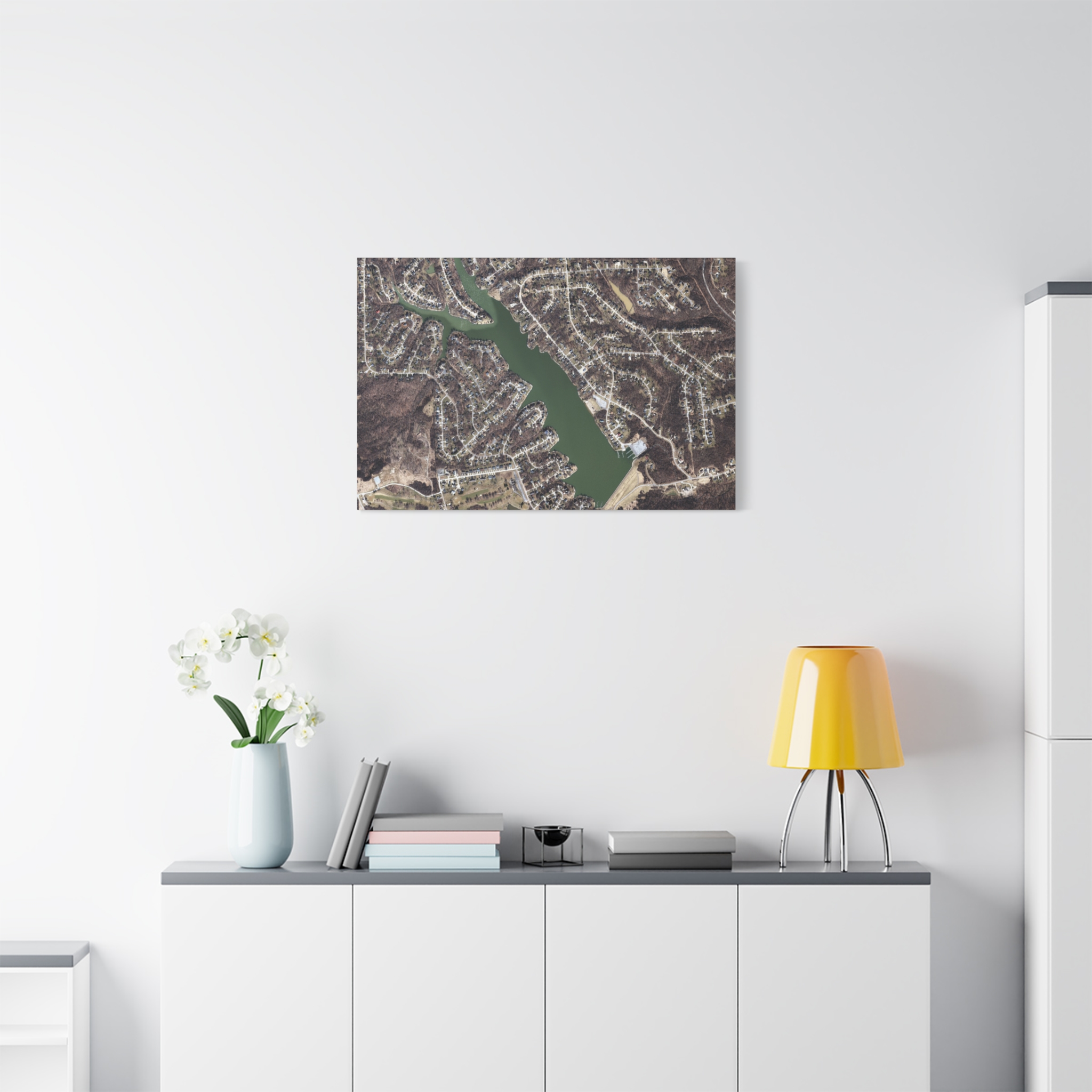 Canvas Wall Art - Aerial Map HVL - Image 5