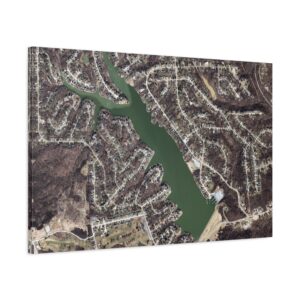 Canvas Wall Art - Aerial Map HVL - Image 4
