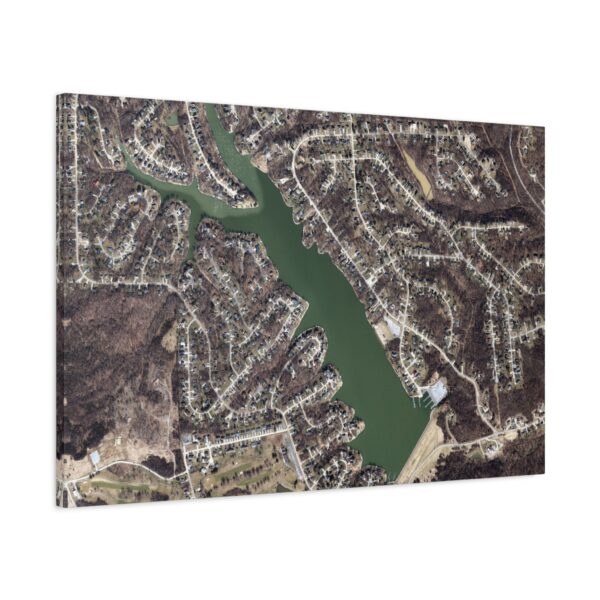Canvas Wall Art - Aerial Map HVL