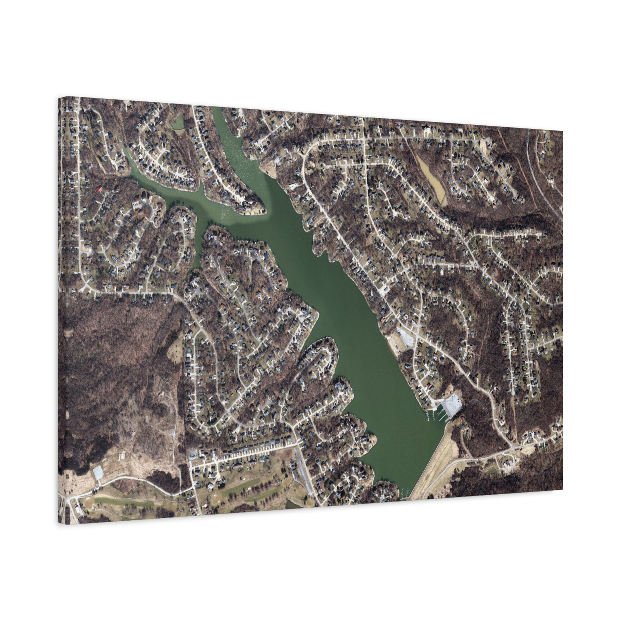 Canvas Wall Art - Aerial Map HVL - Image 4