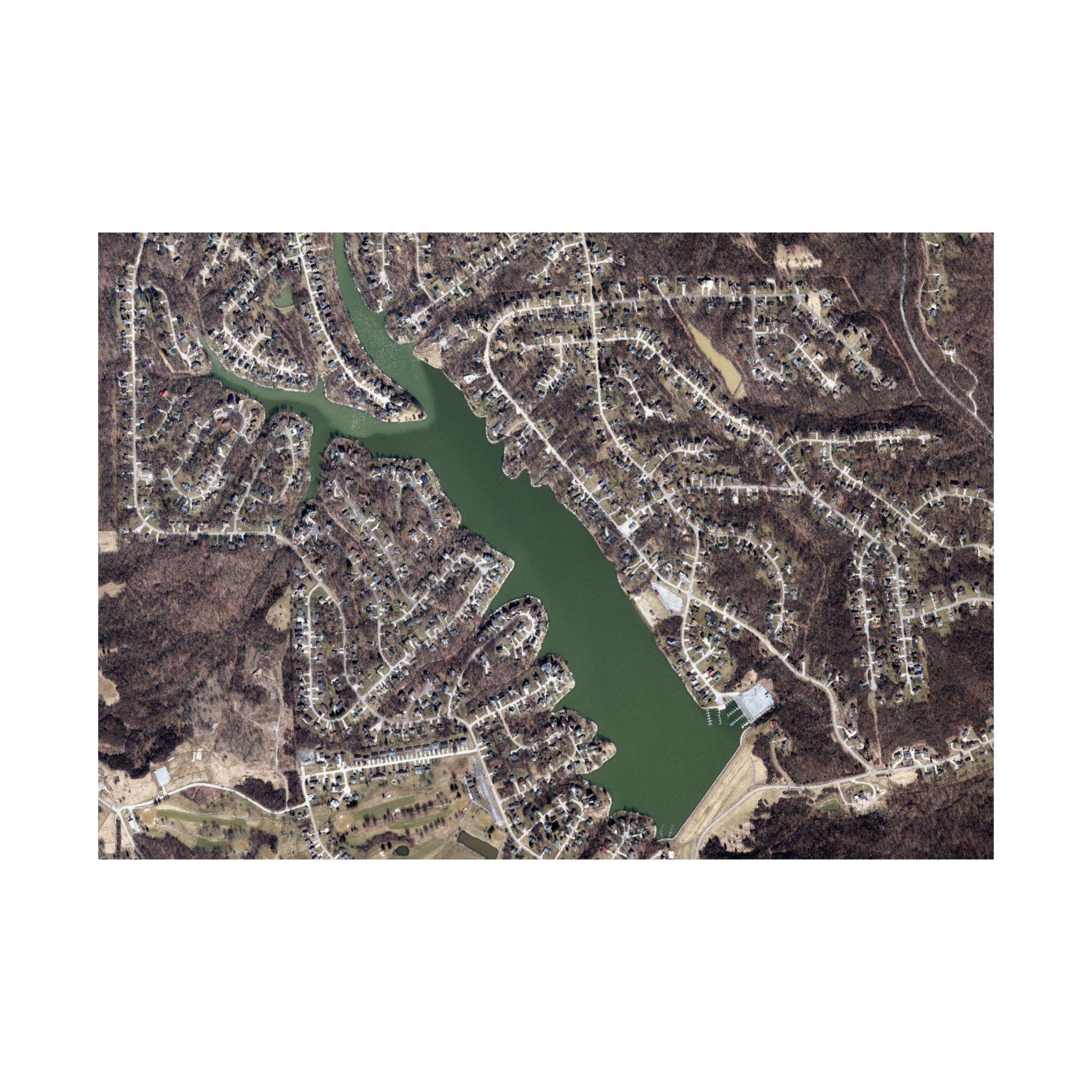 Satin Poster - Aerial Map HVL - Image 2