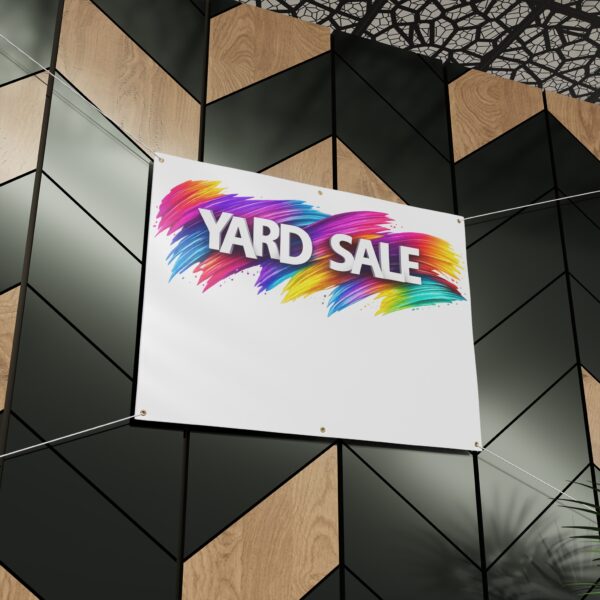 Matte Banner Outdoor Sign - Yard Sale