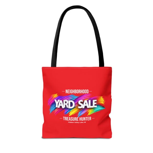 Tote Bag – Yard Sale Treasure Hunter (Light Red)