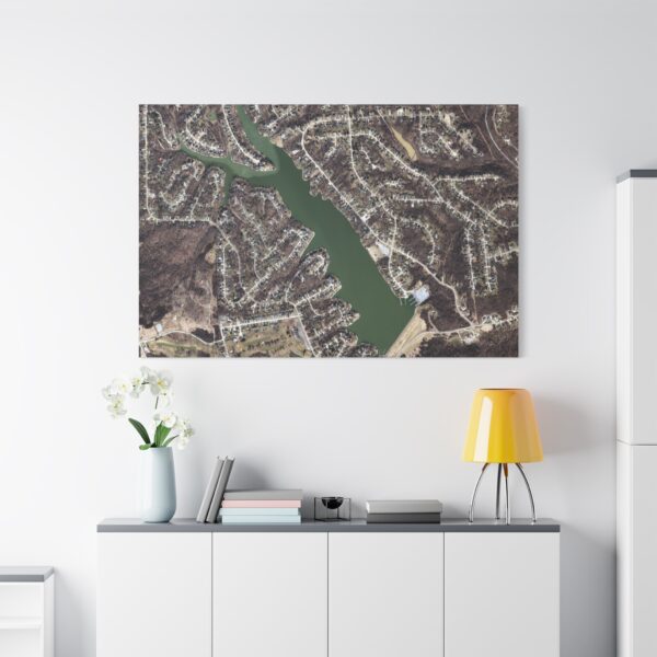Canvas Wall Art - Aerial Map HVL