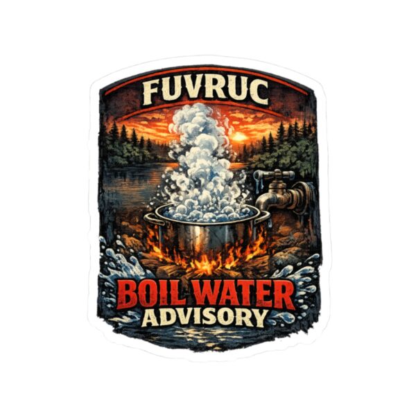 Kiss-Cut Sticker - FUVRUC Boil Water Advisory