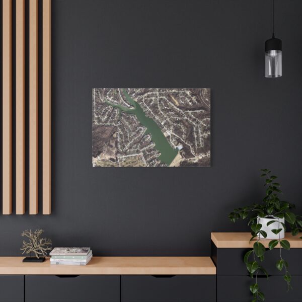 Canvas Wall Art - Aerial Map HVL