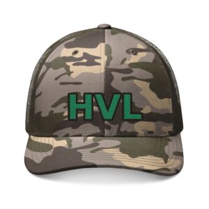 Embroidered Camo Mesh Hat - HVL - Image 3