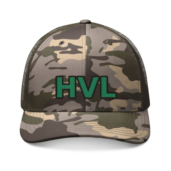 Embroidered Camo Mesh Hat - HVL