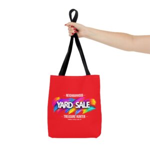 Tote Bag – Yard Sale Treasure Hunter (Light Red)