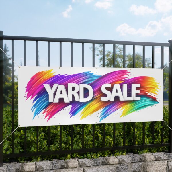 Matte Banner Outdoor Sign - Yard Sale