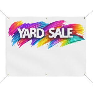 Matte Banner Outdoor Sign - Yard Sale - Image 4