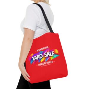 Tote Bag – Yard Sale Treasure Hunter (Light Red)
