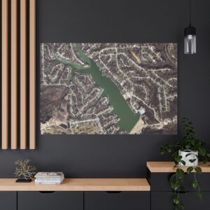 Canvas Wall Art - Aerial Map HVL - Image 2