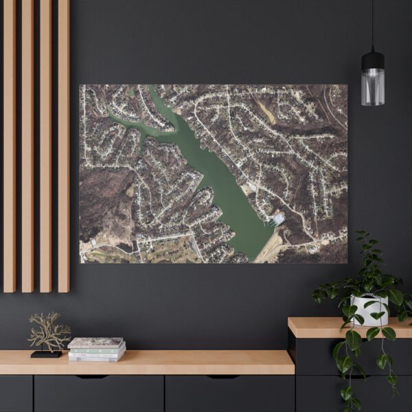 Canvas Wall Art - Aerial Map HVL