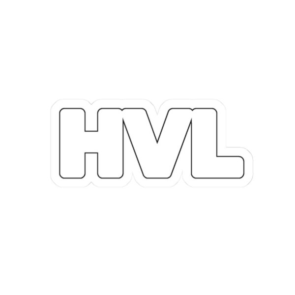 Kiss-Cut Sticker - HVL White Outline