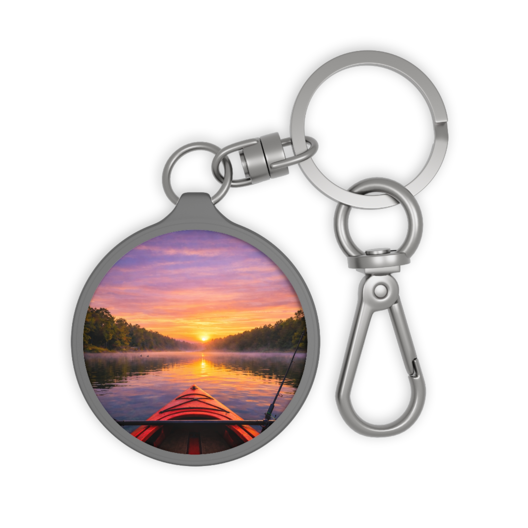 Keychain – Kayak on the Lake