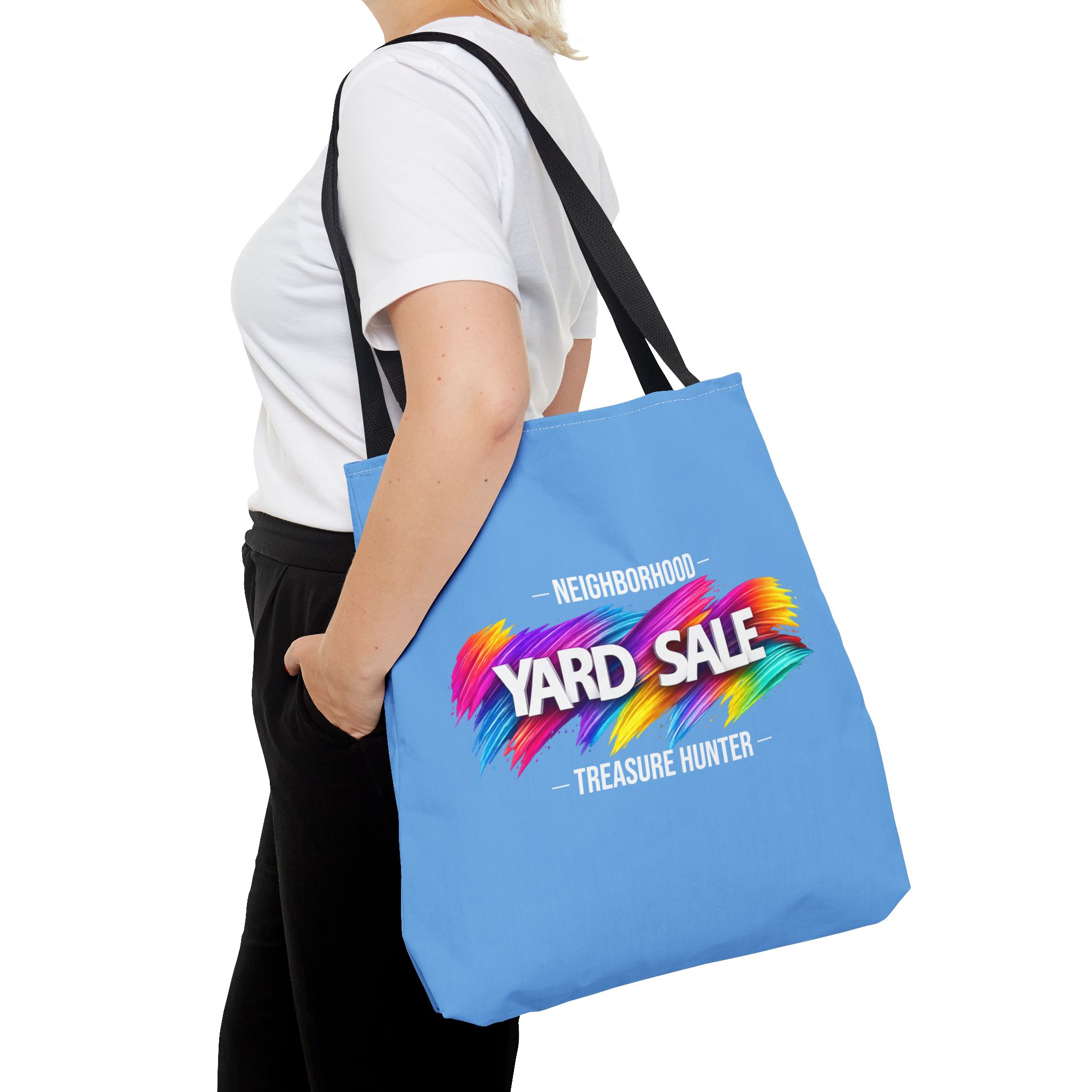 Tote Bag – Yard Sale Treasure Hunter (Light Blue)