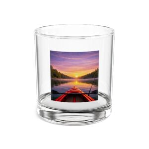 10oz Whiskey Glass – Kayak on the Lake