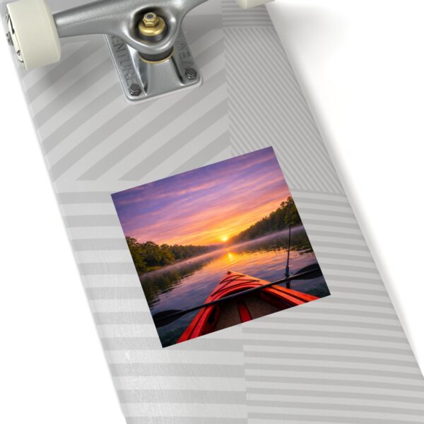 Square Sticker – Kayak on the Lake