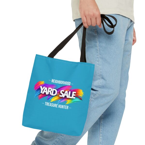 Tote Bag – Yard Sale Treasure Hunter (Turquoise)