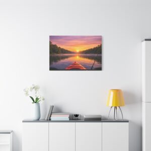 Canvas Wall Art – Kayak on the Lake