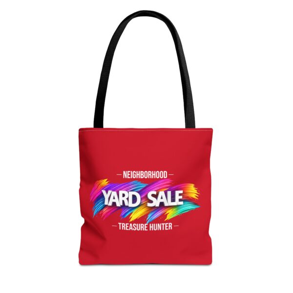 Tote Bag – Yard Sale Treasure Hunter (Dark Red)