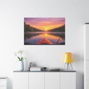Canvas Wall Art – Kayak on the Lake
