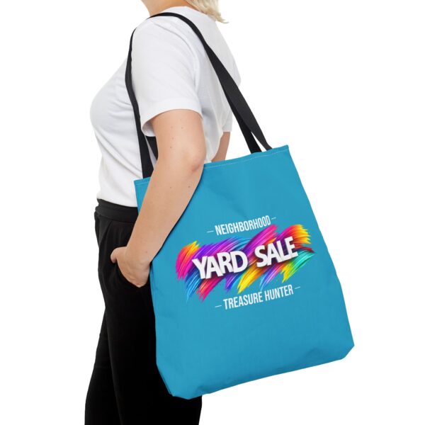 Tote Bag – Yard Sale Treasure Hunter (Turquoise)
