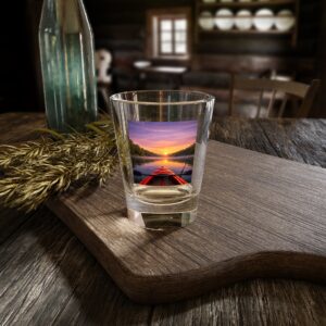 1.5oz Shot Glass – Kayak on the Lake