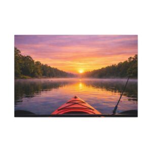 Canvas Wall Art – Kayak on the Lake