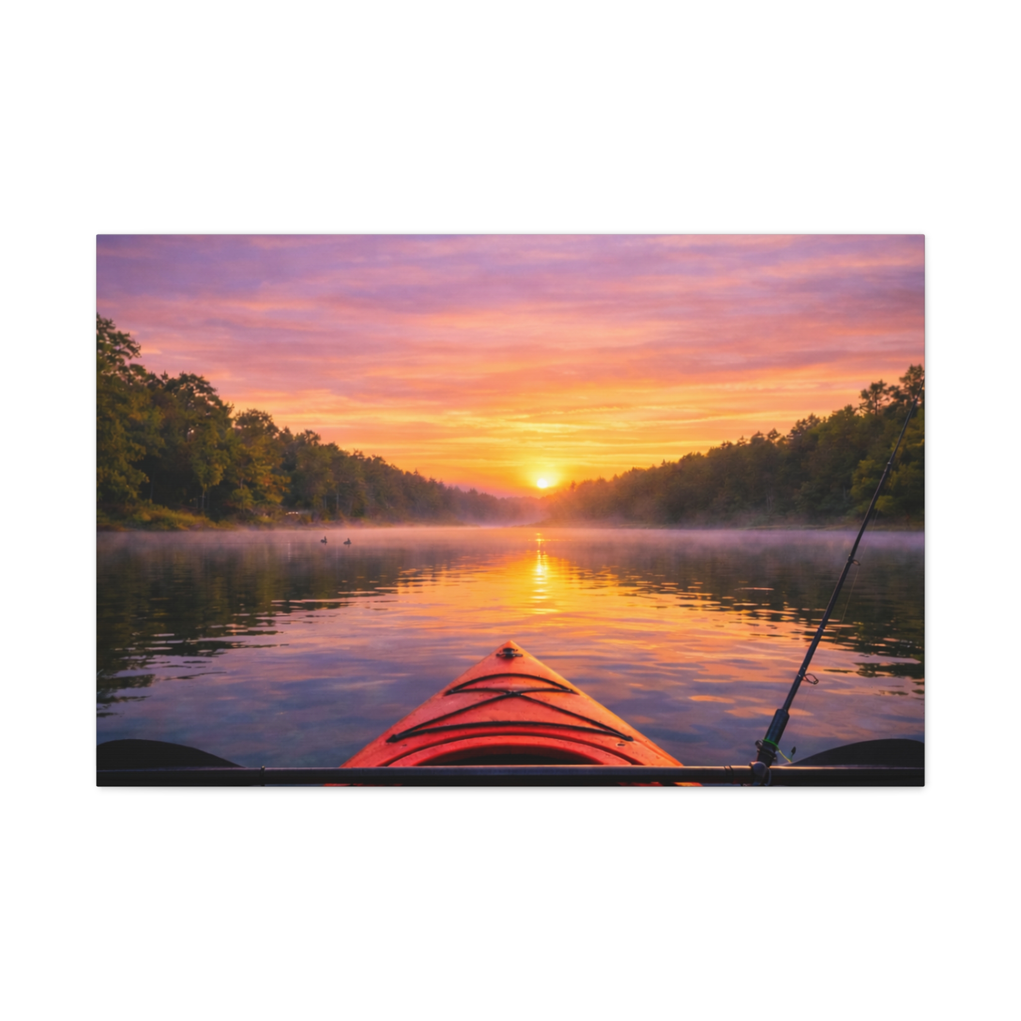 Canvas Wall Art – Kayak on the Lake