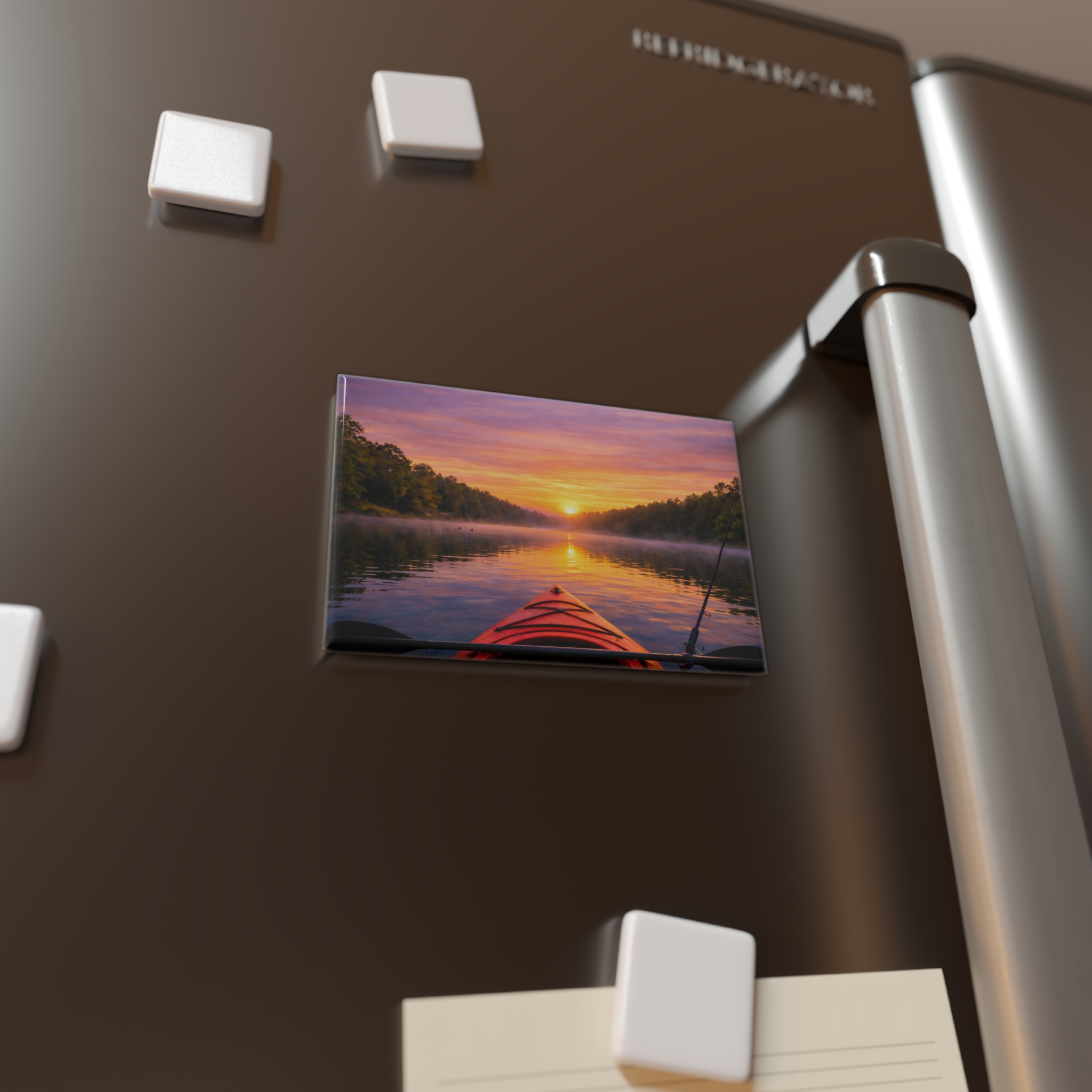 Rectangle Magnet – Kayak on the Lake