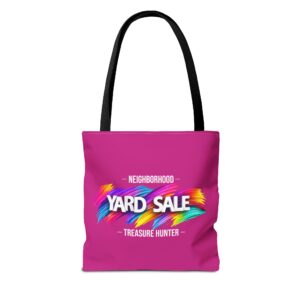 Tote Bag – Yard Sale Treasure Hunter (Dark Pink)