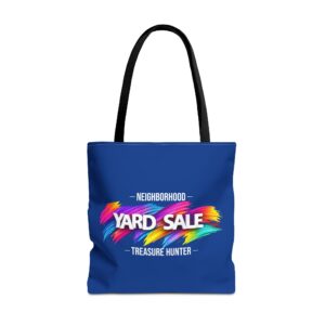 Tote Bag – Yard Sale Treasure Hunter (Dark Blue)