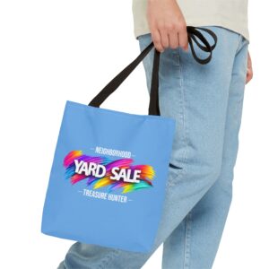 Tote Bag – Yard Sale Treasure Hunter (Light Blue)
