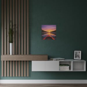 Satin Poster – Kayak on the Lake